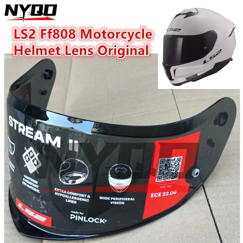 LS2 Ff808 Motorcycle Helmet Lens Original black Lens Color Visors Helmet Accessories FF808