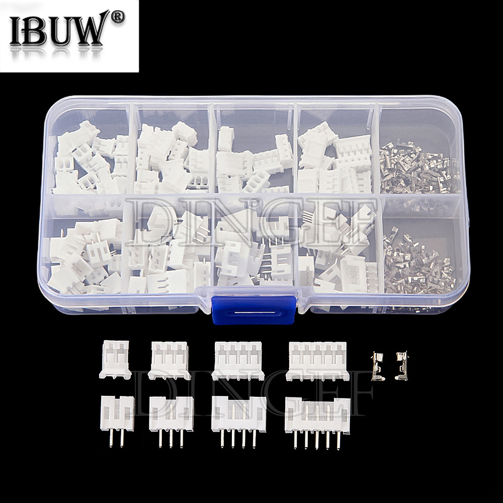 320pcs PH2.0 2p 3p 4p 5 pin 2.0mm Pitch Terminal Kit/Housing/Pin Header JST Connector Wire Adaptor P