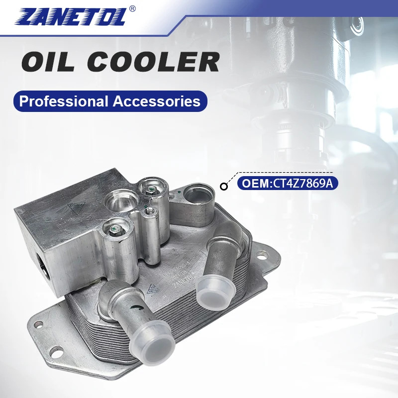 ZANETOL Engine Oil Cooler for Ford Edge 2.0L L4 2012~2014 MKX 2.0L CT4Z7A095A CT4Z7869A CT4P-7869-A