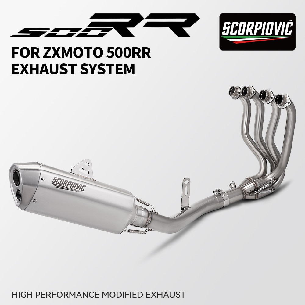 ท่อไอเสียรถจักรยานยนต์เต็มระบบ Espace Moto Slip On สําหรับ ZX 500RR ZXJC‌ 500RR