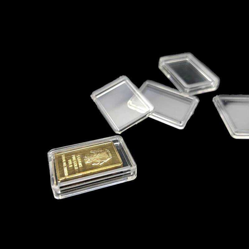C 24*16*2.2Mm Clear Boxes For 5 Grams Bullion Gold Or Silver Bar Case Holder/ 5 Gram