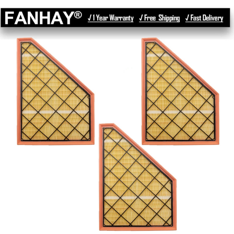 3Pcs Car Air Filter For Cadillac XT5 XT6 2.0T For BUICK ENCLAVE Avenir AWD For Chevrolet Blazer 233