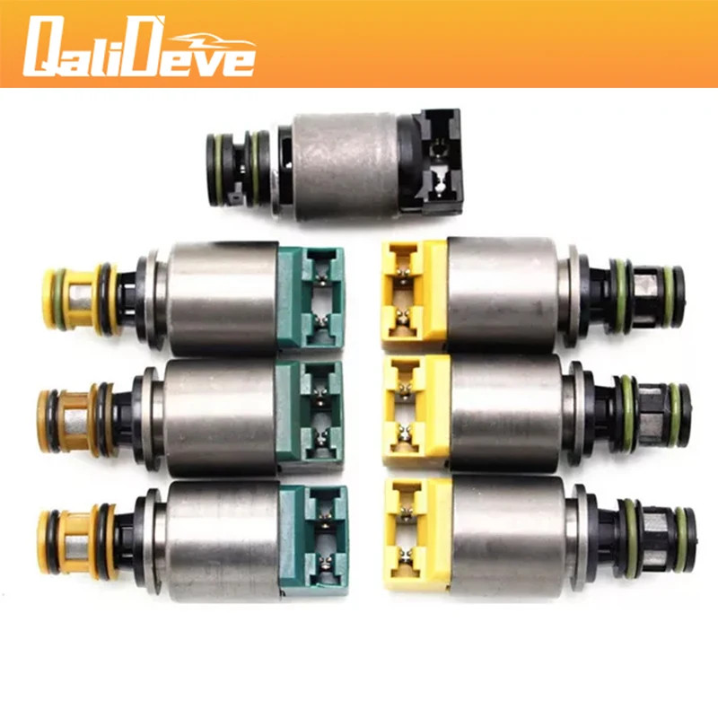 7pcs/set 6HP19 Transmission Solenoid Valves For BMW X5 X4 X3 For Audi S8 S6 S4 Q7 For Volkswagen S4