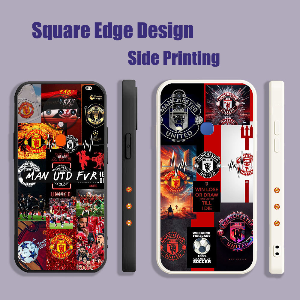 ปลอกสําหรับ OPPO A35 Reno 5K A16E A16K A94 Reno7 Reno7z Reno6 A55 A74 Manchester United Football Clu