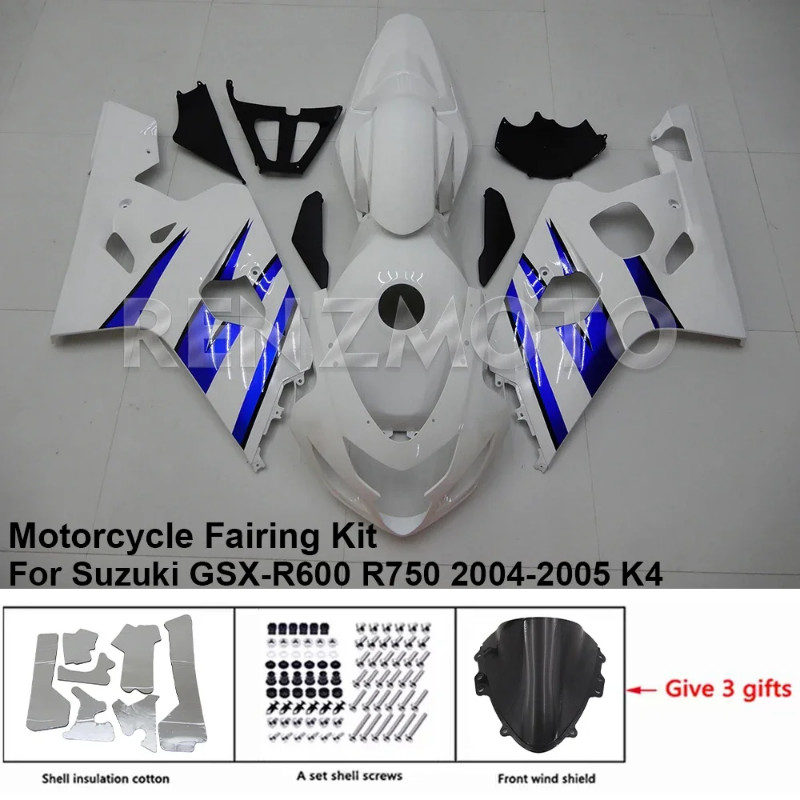 For SUZUKI GSXR 600 750 04-05 K4 K5 Fairing R/Z S4GC05 Motorcycle Set Body Kit decoration Plastic G