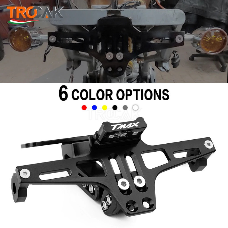 For YAMAHA TMAX 530 500 TMAX530 TMAX530 TMAX560 SX DX Motorcycle License Plate Bracket Licence Plat