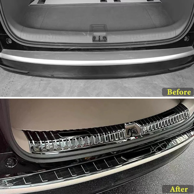 Trunk Bumper for BYD Denza D9 2022 2023 2024 Car Accessories Rear Fender Protector Pad Cover Sticke