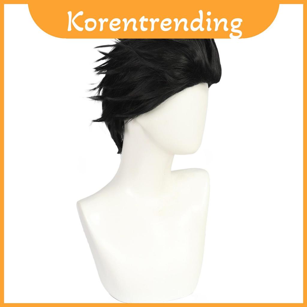 Jujutsu Kaisen Sukuna Cosplay Wig สีผมอุณหภูมิสูง ทำจากผ้าไหมคุณภาพดี สำหรับคอสเพลย์+