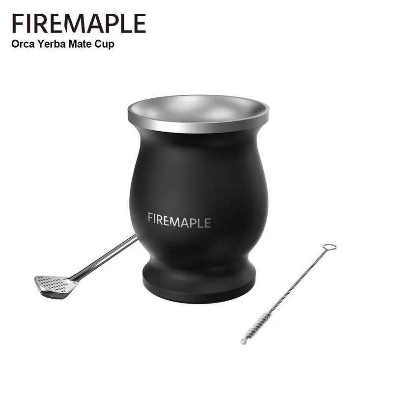C Fire-Maple 200Ml Orca Yerba Mate Cup 304 Stainless Steel Portable Yerba Mate Gourd Set With Bombi