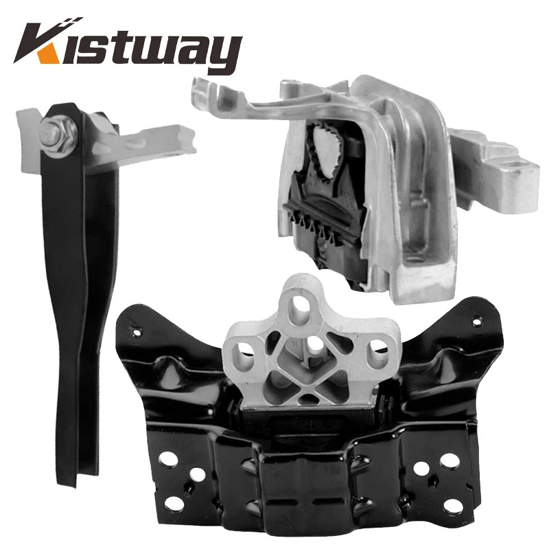 3PCS Engine Gearbox Motor Mount Kit For Audi S3 A3 For VW Jetta GTI Golf L4 2.0L 15-19 5Q0199262BE