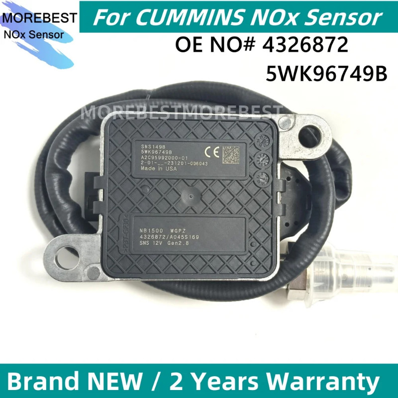 4326872 5WK96749B for NGK Probe Nitrogen Oxide Nox Sensor 5WK9 6749B 2872942NX For Cummins Engine S