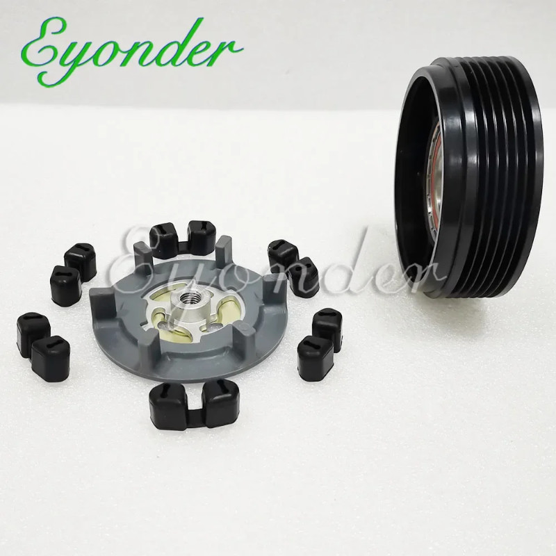 AC A/C Compressor Clutch Pulley for BMW E81 E87 118D 120D E90 E91 E92 320D 318D 447180-9591 6452698