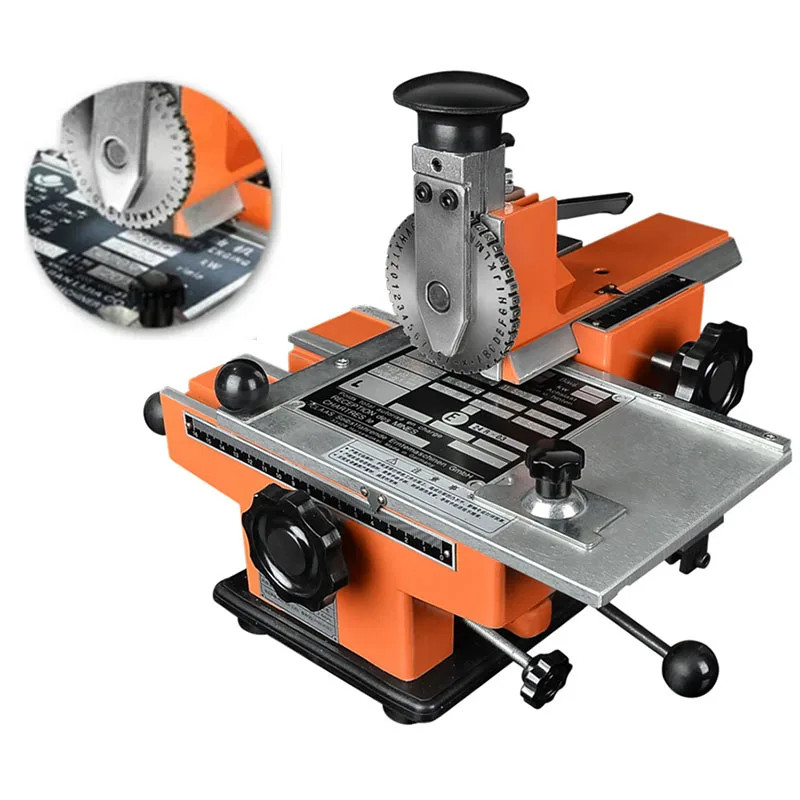 Semi-Automatic metal nameplate marking machine/stainless steel sign marking machine/aluminum alloy
