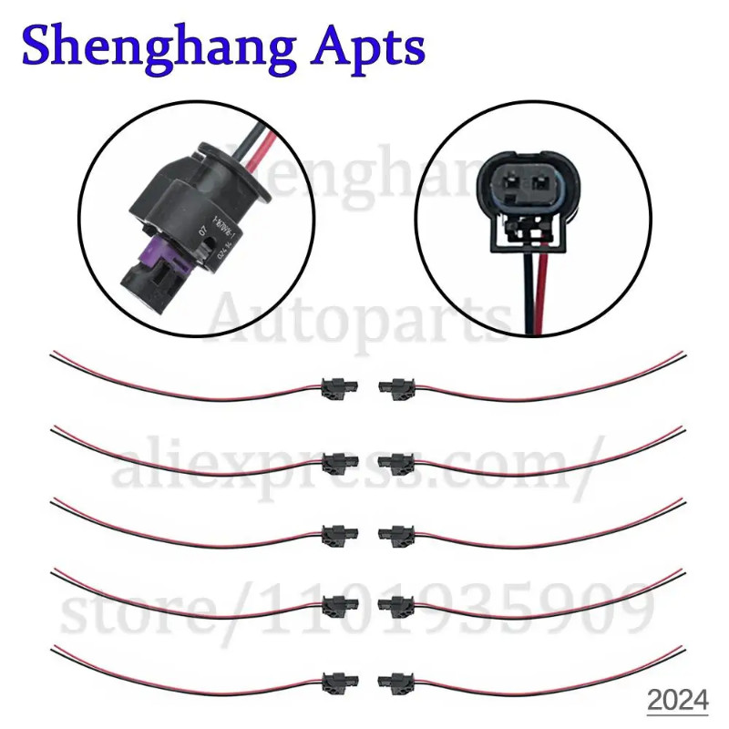 2 Pin Flat Connector Pigtail Plug 4F0973702,4F0973702A,07P973702 For Temperature Sensor Astern Rada
