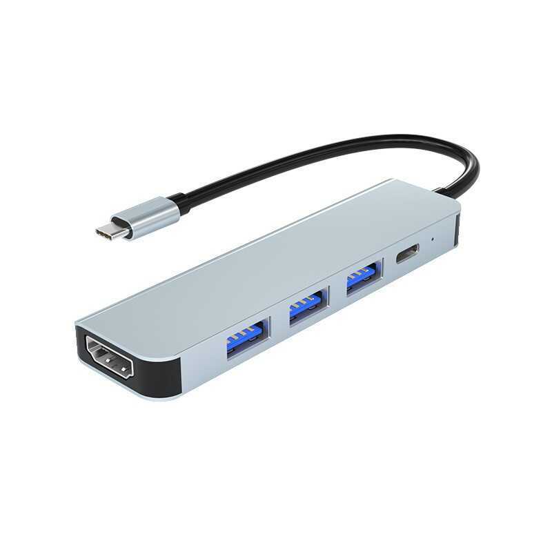 ผู้ผลิตพร้อมสต็อก type-c Docking Station usb hub 5 in 1 Docking Station Notebook Station Converter