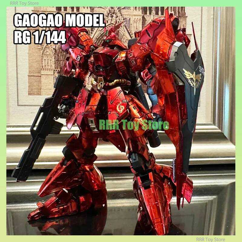 New  GAOGAO RG 1/144 Sazabi Special Color nical Core Plating Assembly Model Kit Action Figure Plast