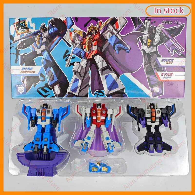 Dr.Wu ของเล่นทรานส์ฟอร์มเมอร์ส Dw-E09 Dwe09 Dw-E09g Starscream Thundercracker Skywarp ขนาดเล็กพิเศษ