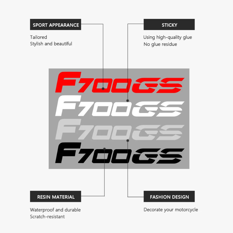 Motorcycle Stickers Waterproof Decal For BMW F700GS F700 F 700 GS 700GS 2012 2013 2014 2015 2016 20