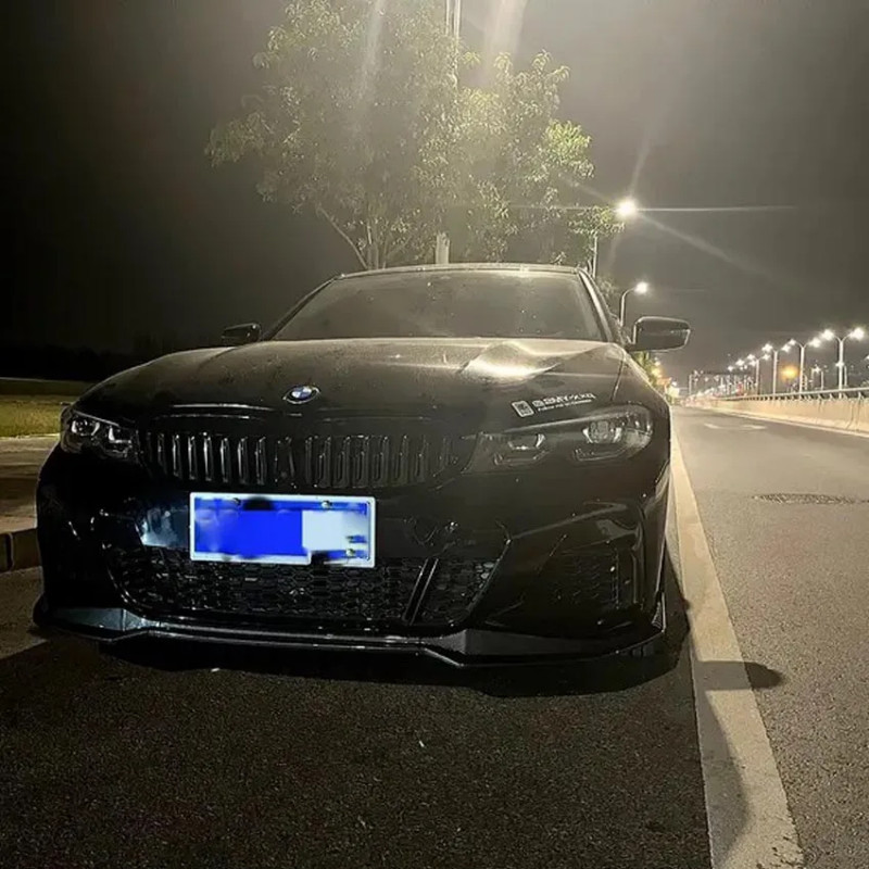 For BMW 3 Series G20 M Pack 320i 330i M340i xDrive 2019-2022 Front Bumper Splitter Lip Spoiler Diff