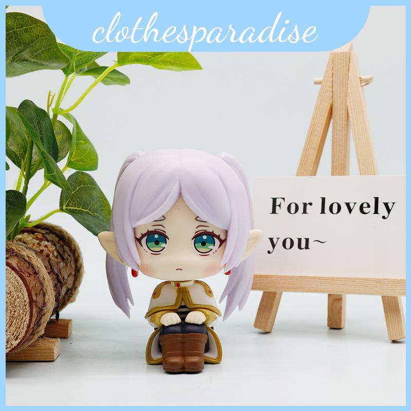 นั่ง Pvc Frieren ตุ๊กตาสําหรับโต๊ะทํางานตกแต่งบ้าน