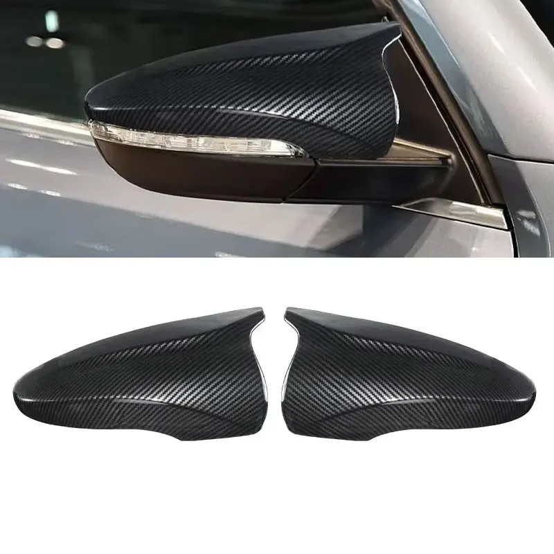 2X Side Wing Mirror Cover Caps For VW JETTA MK6 Volkswagen Passat B7 Scirocco Beetle CC Eos Rearvie