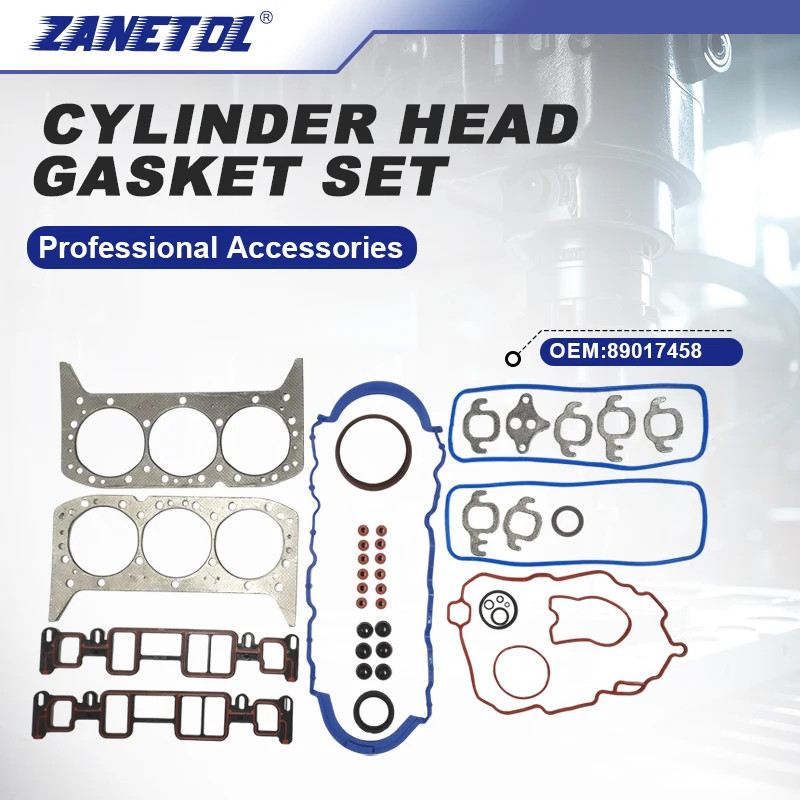 ZANETOL Cylinder Head Gasket Set for Chevrolet Blazer 2004~2005 4.3L 262cid 89017458 Engine Cars Ac