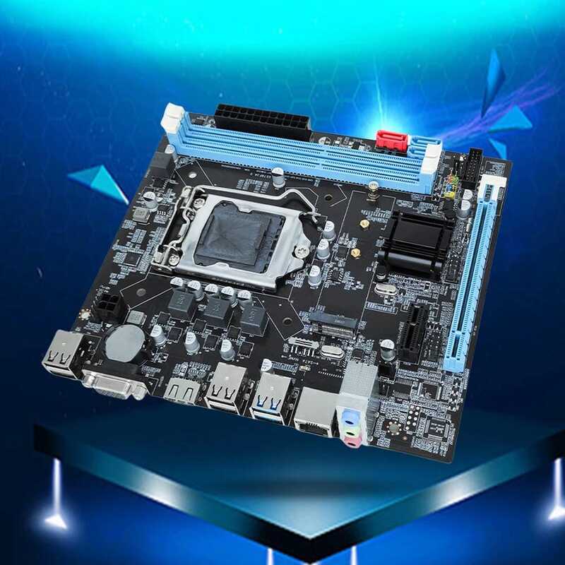 B75 Computer Motherboard I/O PS/2 Keyboard Mouse Port 16GB Micro-ATX PC Main Board Support SATA 2.0 