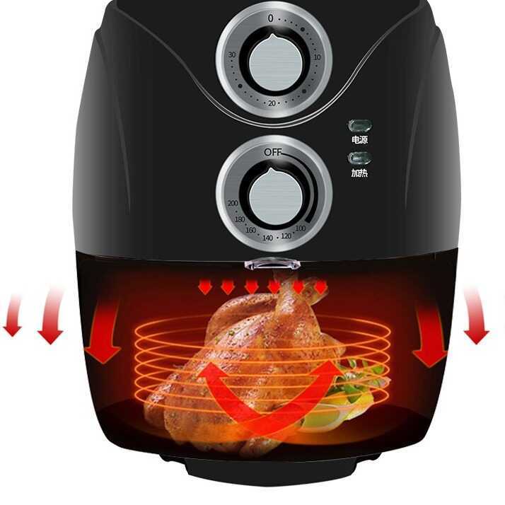3.2L Air Fryer การค้าต่างประเทศมาตรฐานยุโรป American Standard หม้อทอดไฟฟ้า Air Fryer
