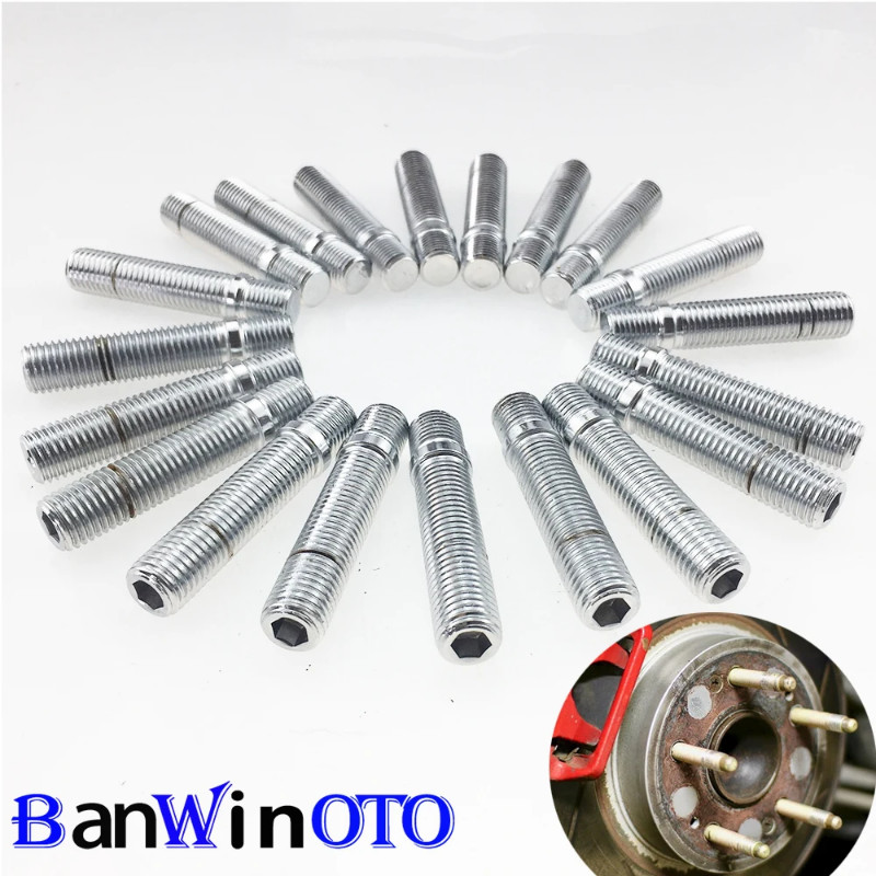 20 pcs/set Extended Wheel Studs Conversion Tall Lug Bolts / Screw Adapter Kit(M12x1.25,M12x1.5,M14x