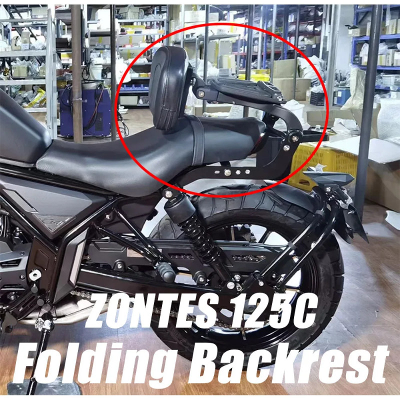 New Fit ZONTES 125C C125 125 C Motorcycle Accessories Backrest Rear Passenger Backrest luggage rack