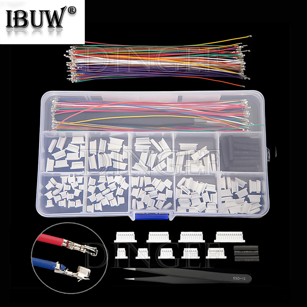 SH1.0MM JST 1 มม.ชุดขั้วต่อสายเคเบิล JST ชาย Header 3P-12P 28AWG Crimped พร้อม Terminal สําหรับ GPS 