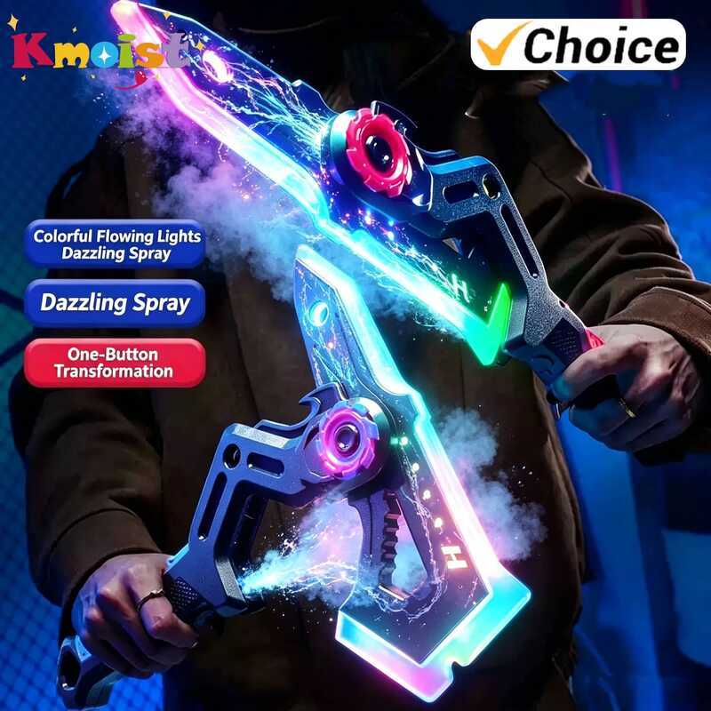 C 2026 New Sword LED Axe 2 IN 1 Swords Cosplay Role-Play Light Stick Kids Gifts Cool Toy Streamer B