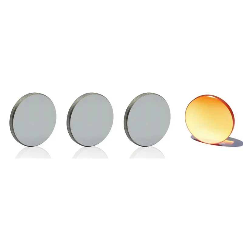 1pc Focus Lens Dia.12/18mm Focal Length 50.8mm+3Pcs MO Mirror 20x3mm 3020 3040 K40 Co2 40W Tube Las