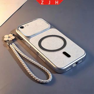 เหมาะสําหรับเคสโทรศัพท์ iPhone 16E ดีไซน์ใหม่ตะแกรงตาข่ายแหวนดูดแม่เหล็กกันกระแทกเคส TPDSC18