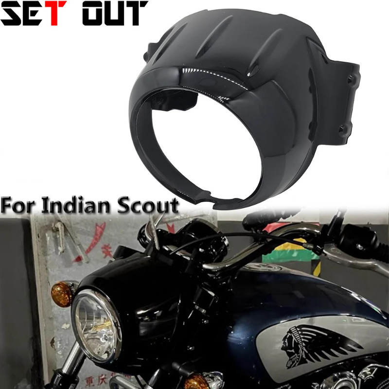 For Indian Scout 2015-2023 For Indian Scout Sixty 2016-2023 Motorcycle Accessories Headlight Bezel