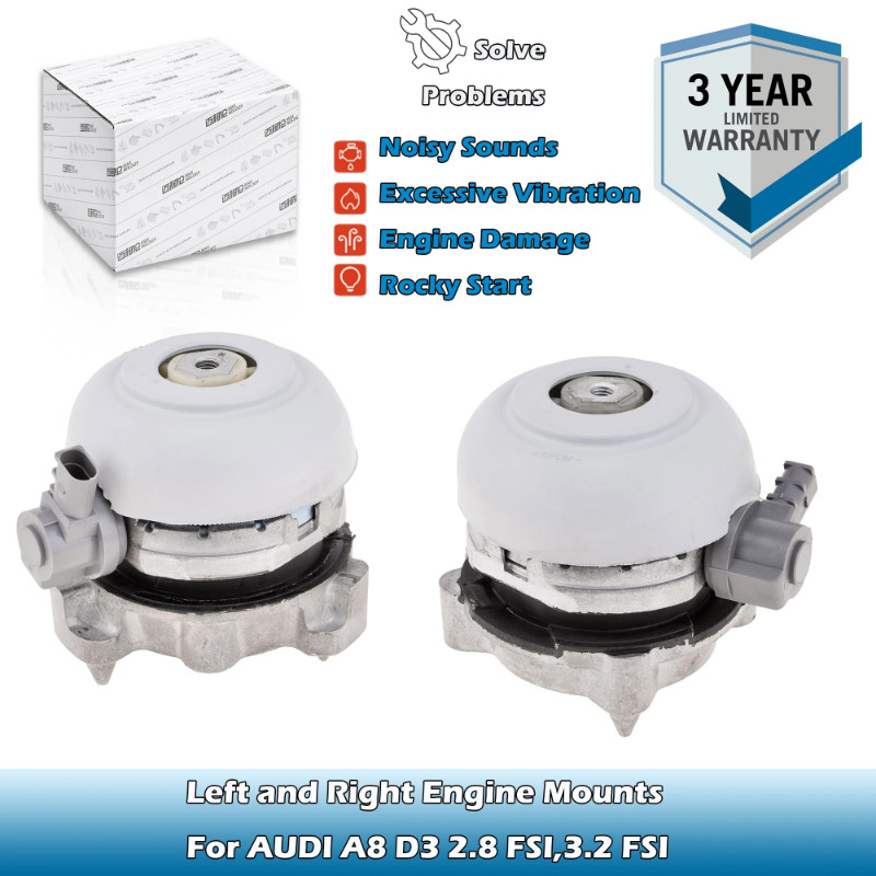 Left and Right Engine Mounts 4E0199381FJ,4E0199381EP,4E0199381FP,4E0199381EE For AUDI A8 D3 2.8 FSI