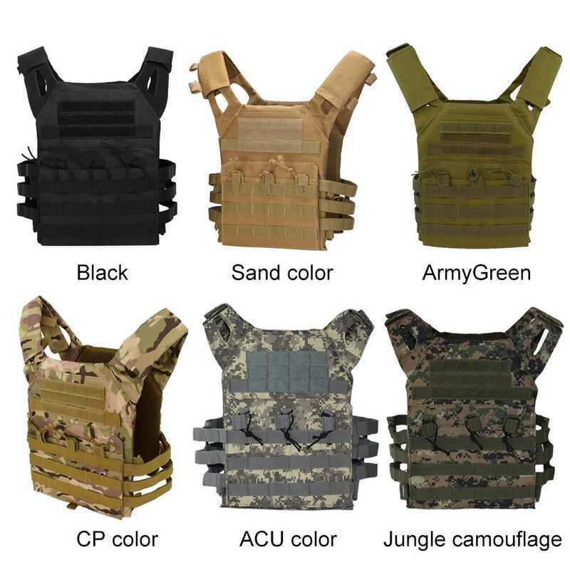 C 600D Hunting Tactical Vest Waterproof Outdoor Armor Lightweight JPC Molle Plate Carrier Vest For