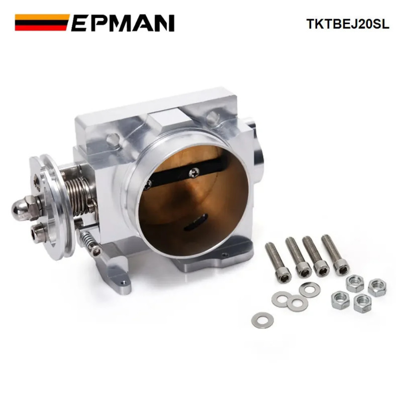 EPMAN 70mm Aluminum Turbo Throttle Body For Subaru GDB WRX STI Version 7 8 EJ20 Turbo 2001-2005 TKT