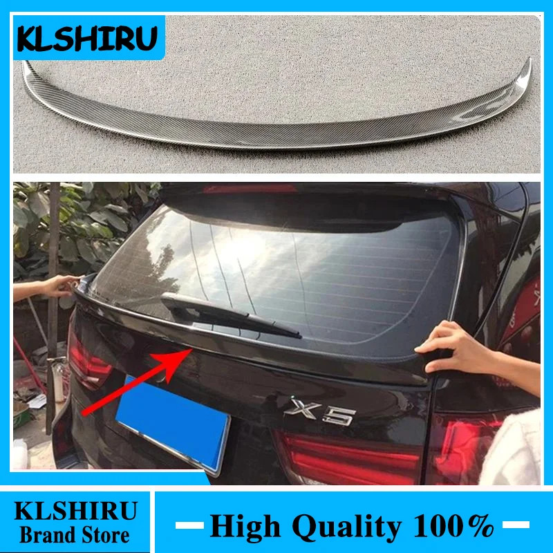 F15 X5 Middle Spoiler Carbon Fiber Rear Wing Trunk Lip Spoiler for Bmw X5 F15 35i 40i 50i 28i Car S