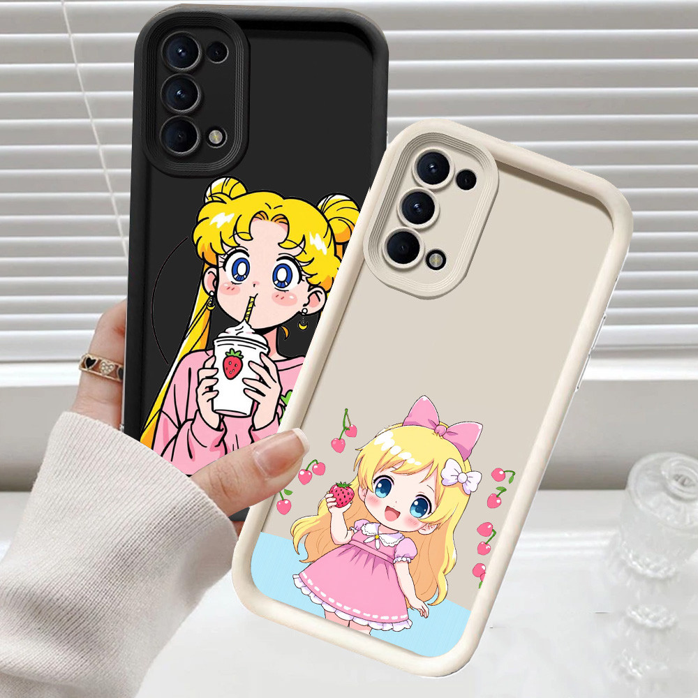 CH47 Sailor Moon Soft Casing สําหรับ OPPO F19 A72 A95 A92 F19s A52 เคสป้องกัน