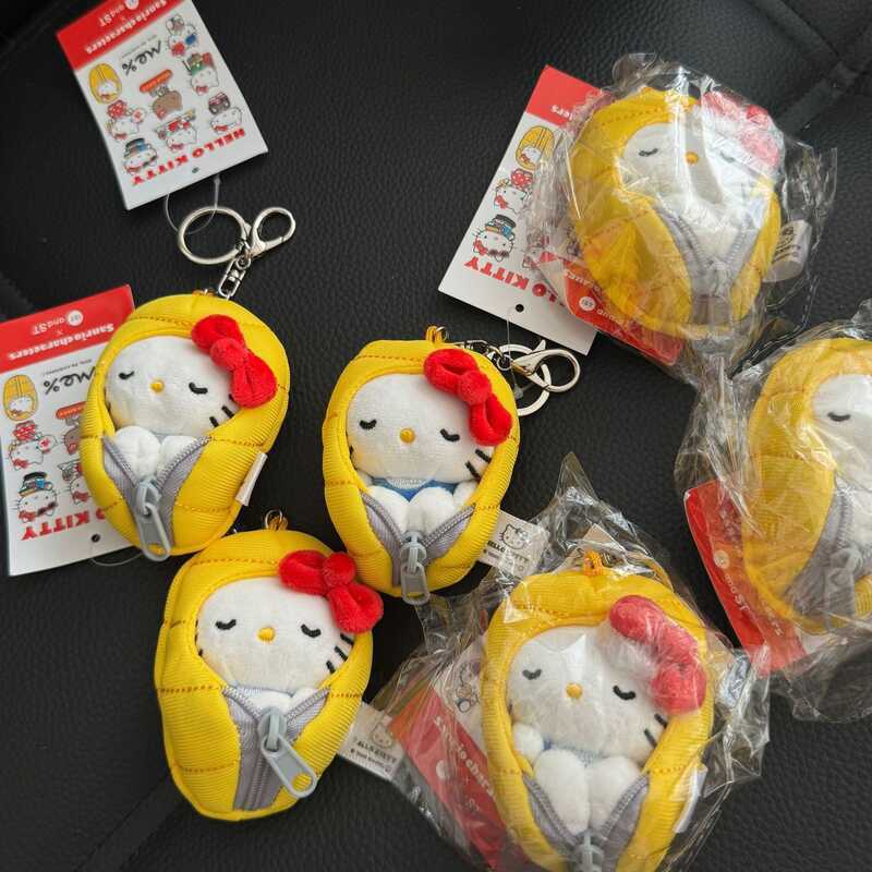 ญี่ปุ่น Japan Me Co-Branded KT ถุงนอนกระเป๋าจี้ตุ๊กตาตุ๊กตา kt ตุ๊กตาแมวพวงกุญแจจี้