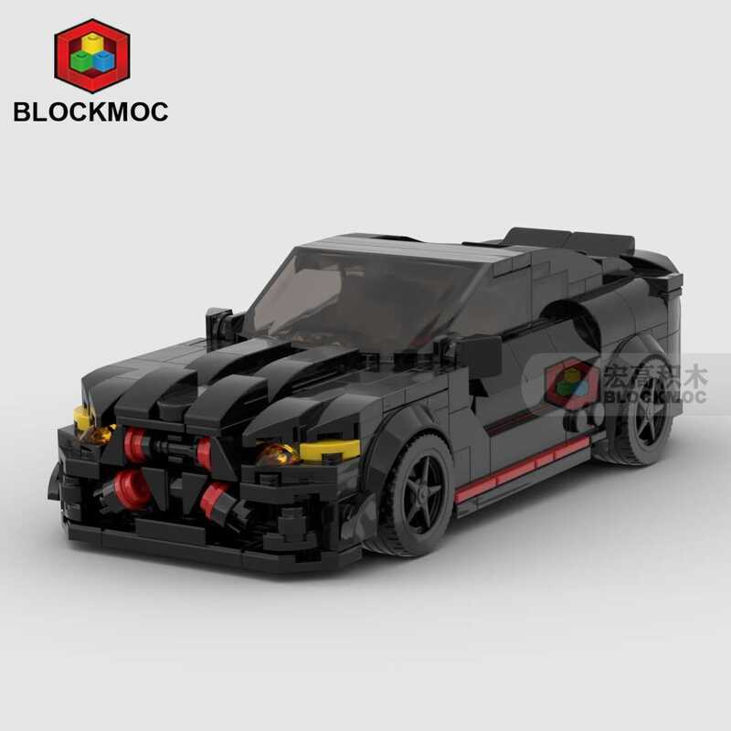 BMW M4 CSL MOC Building Block ของเล่นเข้ากันได้กับ Lego speed Series 8 ตารางรถแข่งประกอบรุ่น