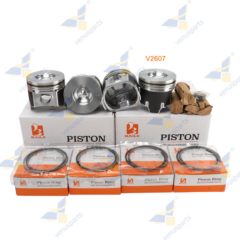 For Kubota V2607 Overhaul Rebuild Kit Piston Rings Set Engine Parts 1J700-21112 OR 1J701-21112