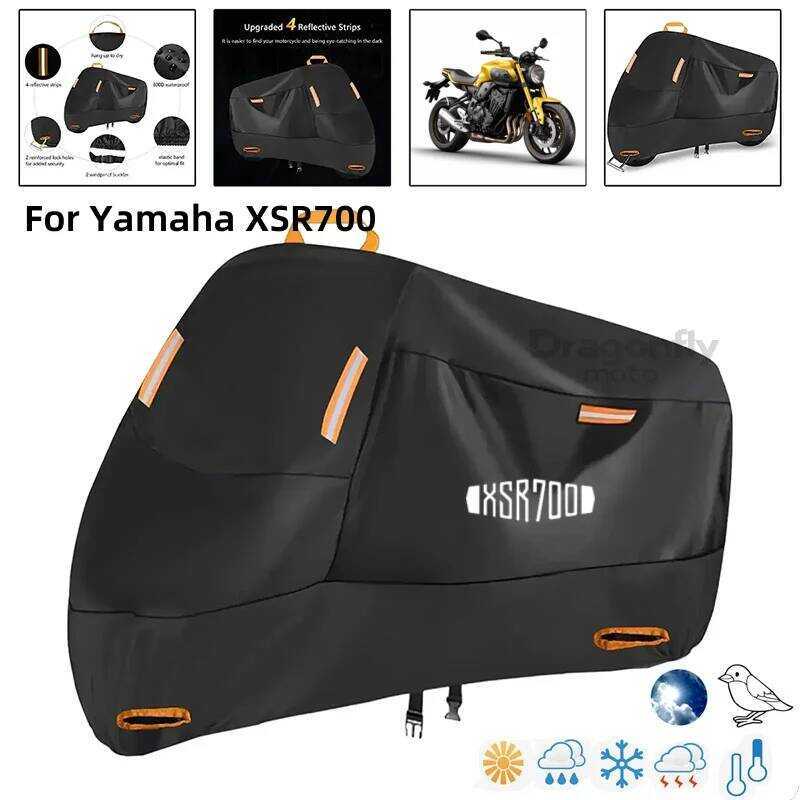 โลโก้รถจักรยานยนต์กันน้ํากลางแจ้งสกู๊ตเตอร์ UV Protector Rain Cover สําหรับ XSR700 XSR 700 2015 2016