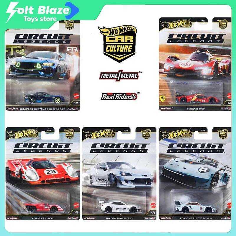 C Ho Wheels 2025 Circui Legends Series Car Model Simulaion Porsche 117H 4P Pandem Subaru BRZ Cars M