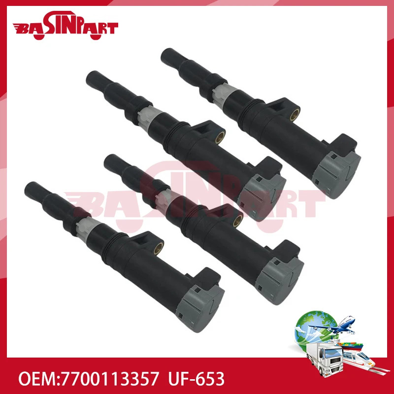 7700113357 Ignition Coil For Renault F4P F4R K4J K4M CLIO Pencil Type 1.4L 1.6L 2.0L 7700107177 820