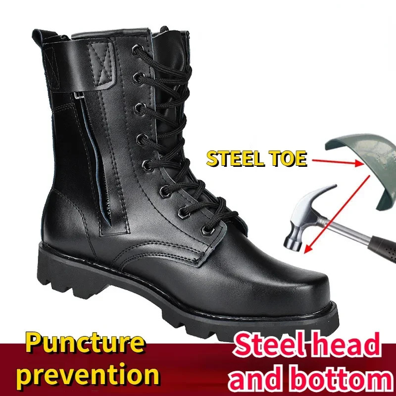 Motorcycle Men Boots Riding Motorcyclist Off-road Tactical Boots Motocross Winter Shoes Outdoor Tou