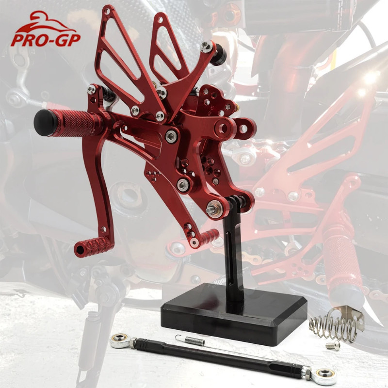 For Yamaha YZF R1 YZF-R1 2004-2006 2004 2005 2006 CNC Motorcycle Adjustable Rearset Footrests Foot