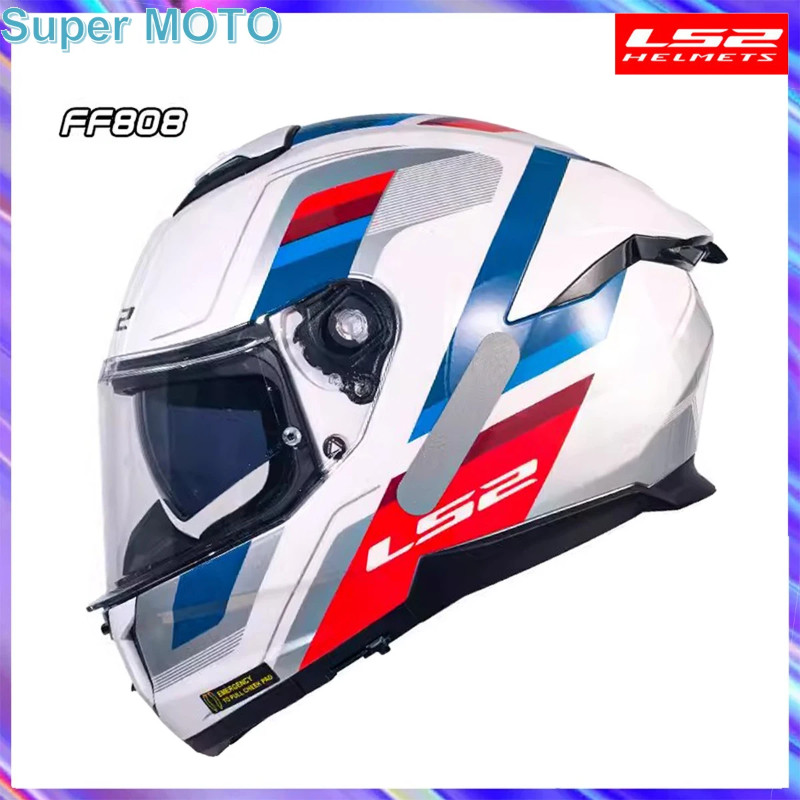 New Original LS2 FF808 Motorcycle Helmet Casco Moto Full Face Helmet Capacete Ls2 Double Lens Casqu