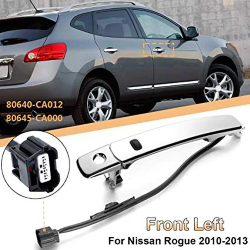 Car Chrome Outside Left Door Handle for Nissan Rogue 2010 2011 2012 2013 80640-Ca012 80640Ca012 806